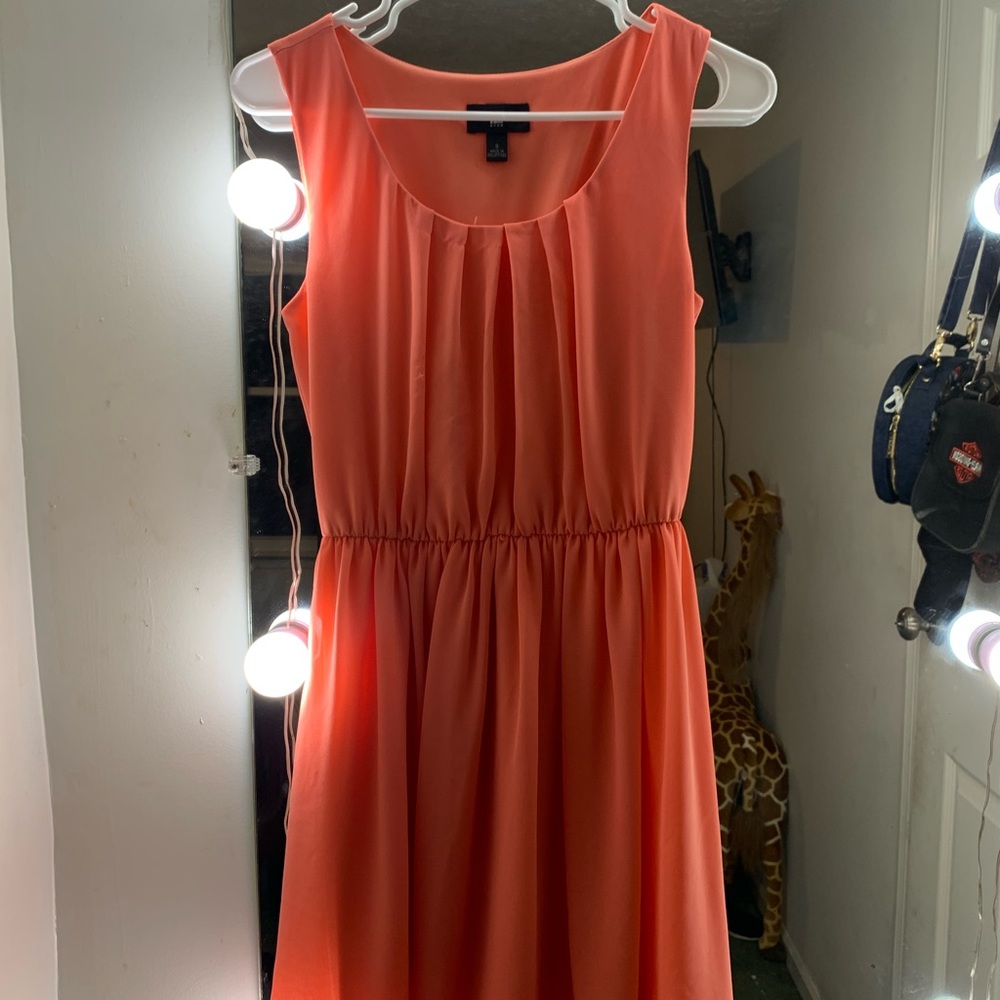 Flamingo colored dress